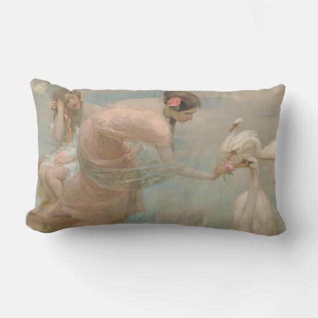 Cojín Lumbar Verano por Rupert Bunny (1897) (Anverso)