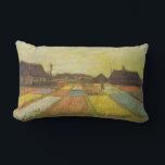 Cojín Lumbar Vicente Van Gogh Tulip Fields Doble Lazo<br><div class="desc">Esta imagen de almohada de Van Gogh Tulip Fields es un regalo realmente encantador para sus seres queridos. Perfecto como regalo de cumpleaños o Navidad. Tulip Fields, también conocido como Flower Beds in Holland, es una pintura al óleo creada por Vincent van Gogh a principios de 1883. Fue donada a...</div>