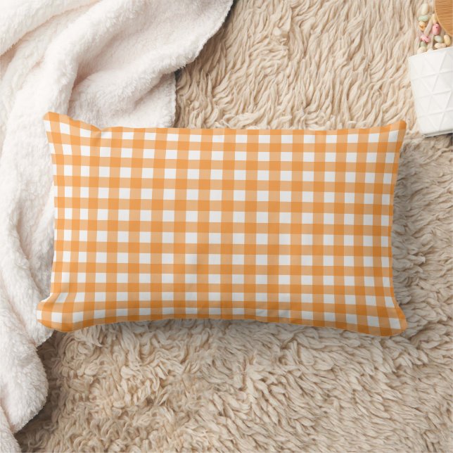 Cojín Lumbar Vichy Orange (Manta)