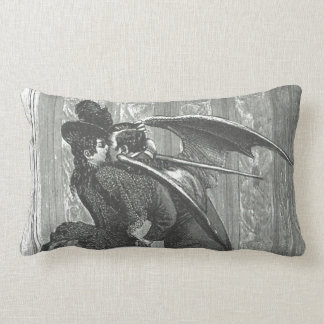 Cojín Lumbar Victorian del beso/Cojín decorativo gótico del