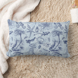 Cojín Lumbar Vida Marina Subacuática - Patrón Costero Cottageco