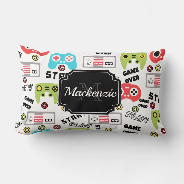 Cojín Lumbar Videojuego retro (Anverso)