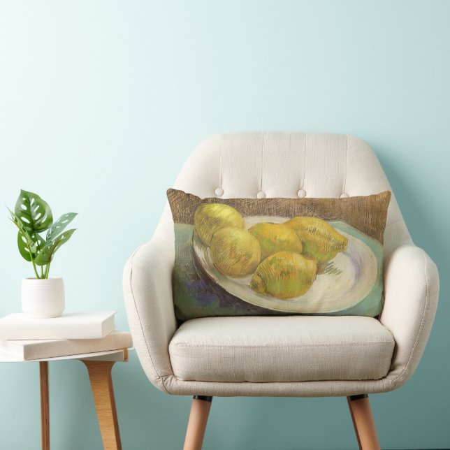 Cojín Lumbar Vincent van Gogh - Bodegón Limones en un Plato (Silla)