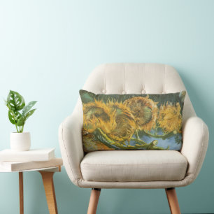 Cojín Lumbar Vincent van Gogh - Naturaleza muerta: Cuatro giras