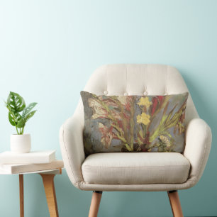 Cojín Lumbar Vincent van Gogh - Naturaleza muerta Florero con g