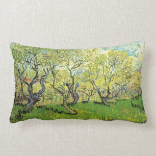 Cojín Lumbar Vincent van Gogh, Orchard en flor
