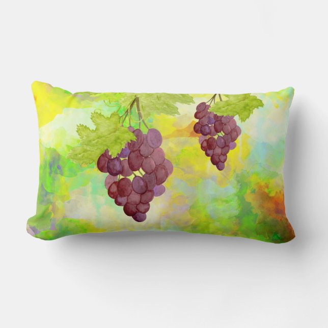 Cojín Lumbar *~* Vino Vino de uvas vitícolas (Anverso)