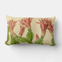 Cojín Lumbar Vintage Christmas Cactus Lumbar Pillow