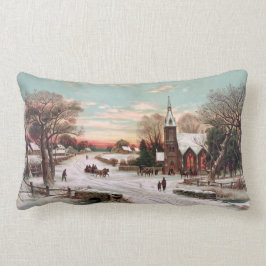 Cojín Lumbar Vintage Christmas Eve Lumbar Pillow