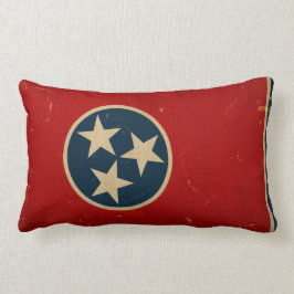 Cojín Lumbar VINTAGE de la bandera del estado de Tennessee