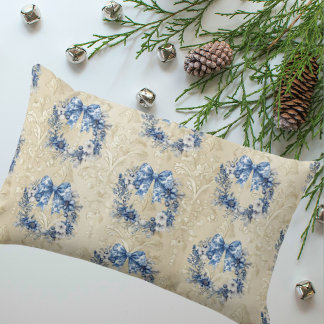 Cojín Lumbar Vintage Elegant Ecru Antique Damask