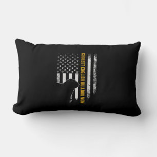 Cojín Lumbar Vintage Estados Unidos Bandera estadounidense Bull