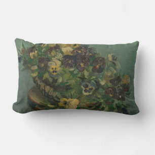 Cojín Lumbar Vintage Flowers Van Gogh Basket of Pansies