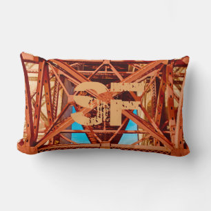 Cojín Lumbar Vintage Golden Gate Bridge Lumbar Cushion