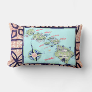 Cojín Lumbar Vintage Hawaii Pillow