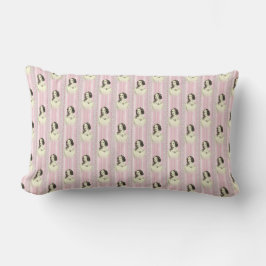 Cojín Lumbar Vintage Lady Pink Strilow Pillow