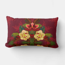 Vintage Magnolia Navidades Florales Pillow