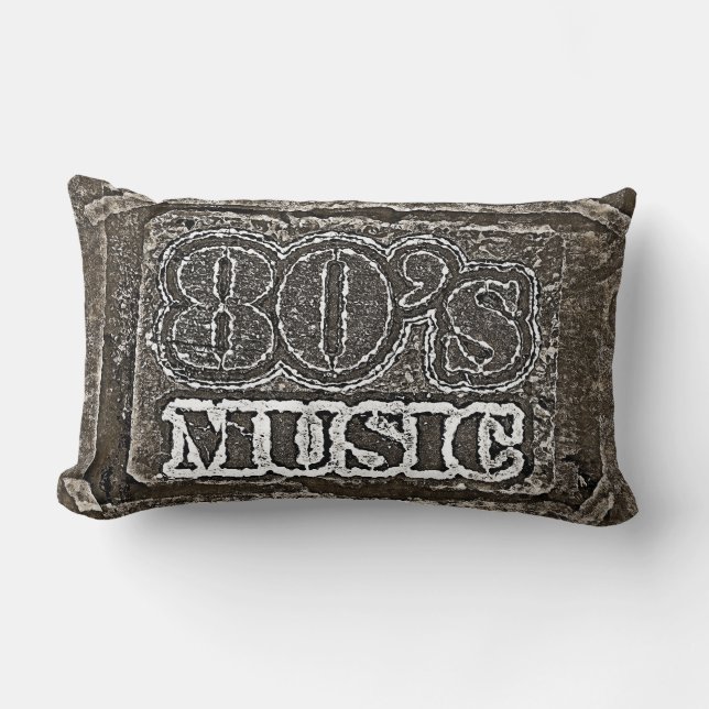 Cojín Lumbar Vintage Music 80 (Anverso)