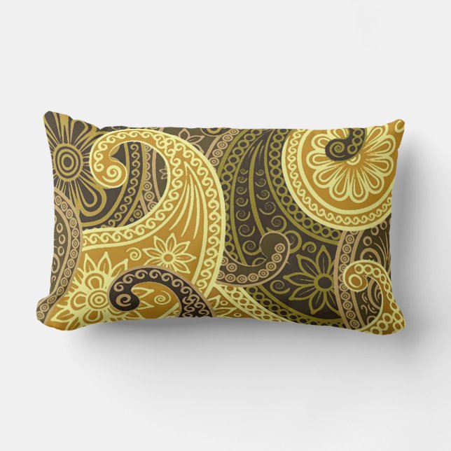 Cojín Lumbar Vintage Paisley (Anverso)