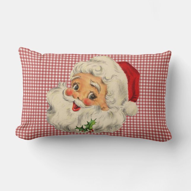 Cojín Lumbar vintage santa (Anverso)