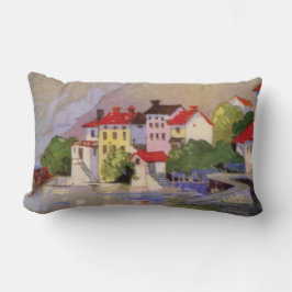 Cojín Lumbar Vintage Seaside Village Turismo de Italia