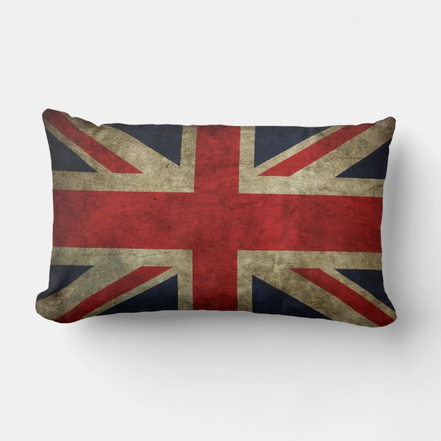 Cojín Lumbar Vintage Union Jack (Anverso)