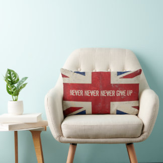 Cojín Lumbar Vintage United Kingdom Flag Pillow