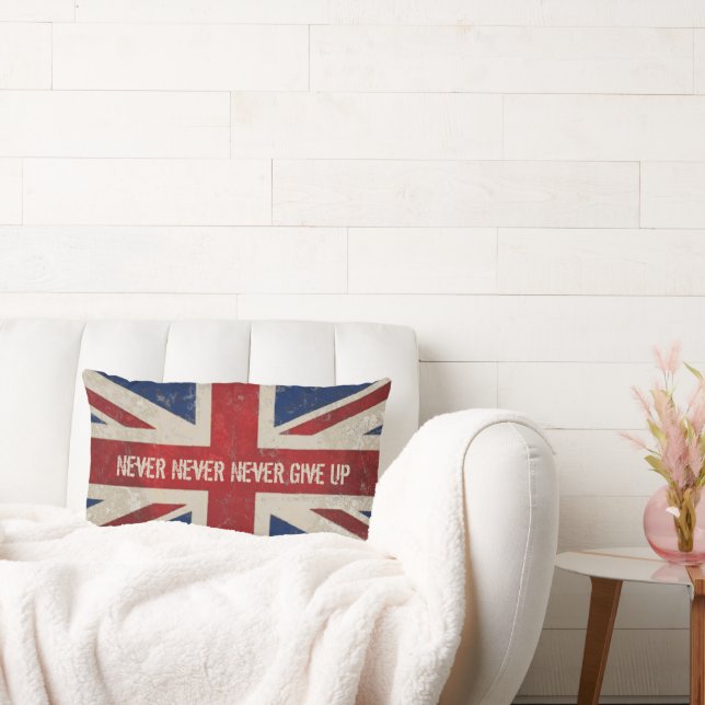 Cojín Lumbar Vintage United Kingdom Flag Pillow (Sofá)