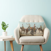 Vintage Western 4 Vaqueros En Caballos Malditos