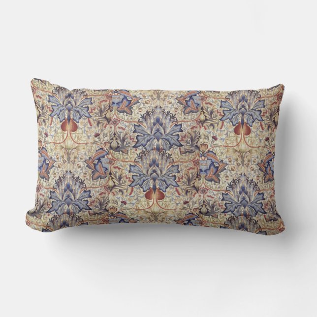 Cojín Lumbar Vintage William Morris Artichoke (Anverso)