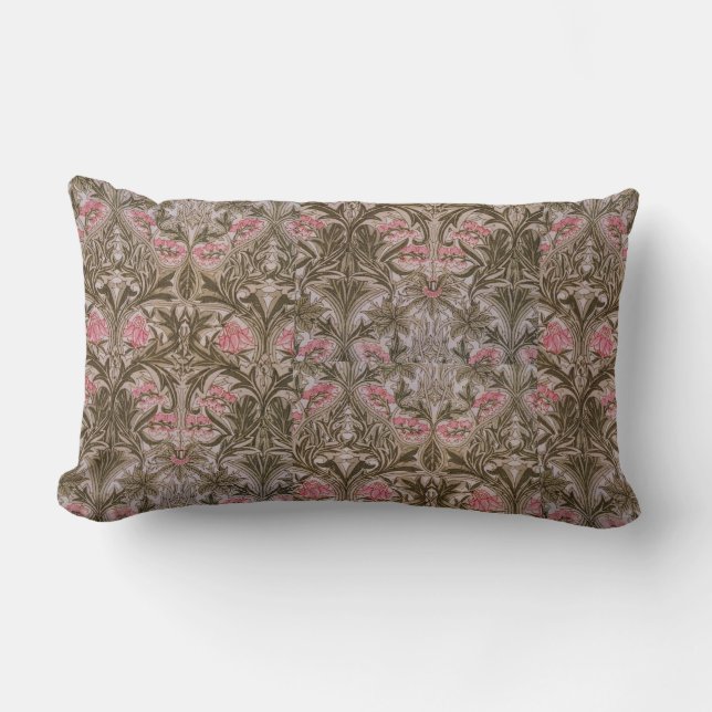 Cojín Lumbar Vintage William Morris Columbine (Anverso)