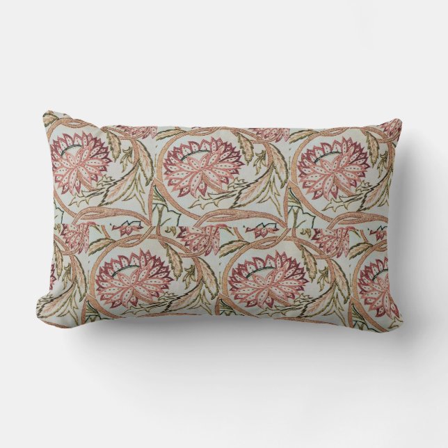 Cojín Lumbar Vintage William Morris Flowerpot 1878 (Anverso)