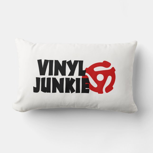 Cojín Lumbar Vinyl Junkie (Anverso)