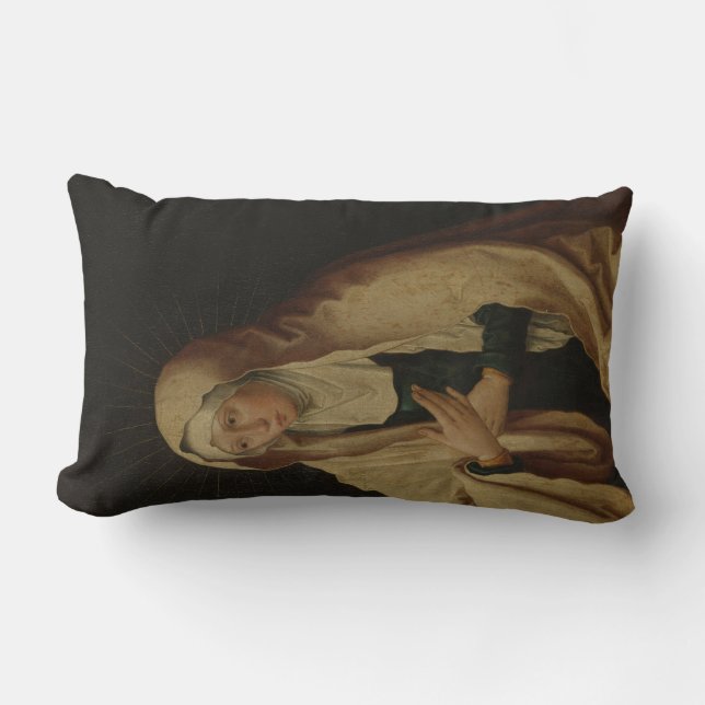 Cojín Lumbar Vírgenes María (por Lucas van Leyden) (Anverso)