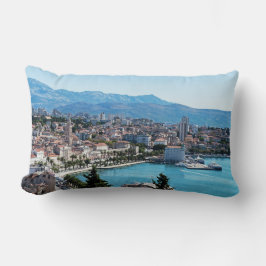 Cojín Lumbar Vista aérea del paseo marítimo de la ciudad de Spl