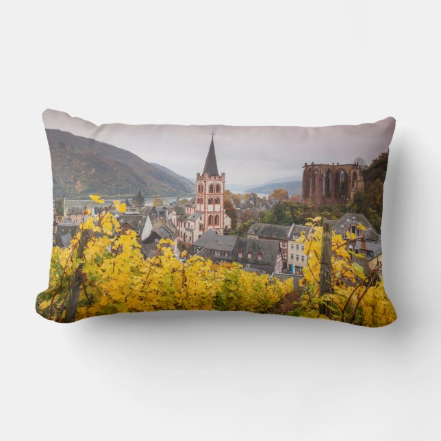 Cojín Lumbar Vista de ciudad elevada| Alemania (Anverso)