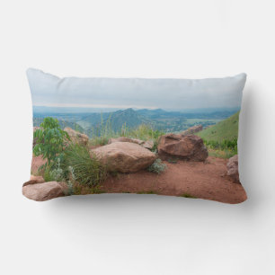 Cojín Lumbar Vista del parque de rocas rojas Lumbar Pillow