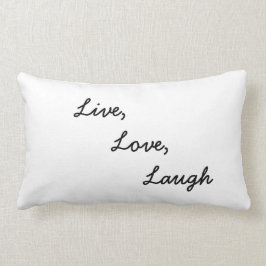 Cojín Lumbar Viva, amor, rie Pillow
