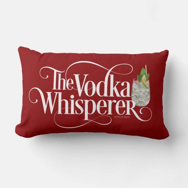 Cojín Lumbar Vodka Whisperer Lumbar Pillow (Anverso)