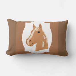 Cojín Lumbar Vuelo rojo del feliz caballo reversible