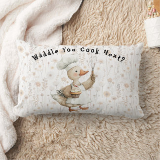 Cojín Lumbar Waddle You Cook Next? Kitchen Throw Pillow