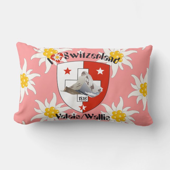 Cojín Lumbar Wallis Valais Schweiz Suisse Kissen (Anverso)