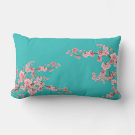 Cojín Lumbar Watercolor Cherry Blossoms