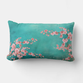 Cojín Lumbar Watercolor Cherry Blossoms