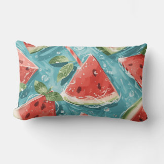 Cojín Lumbar Watermelon Summer Throw Pillow