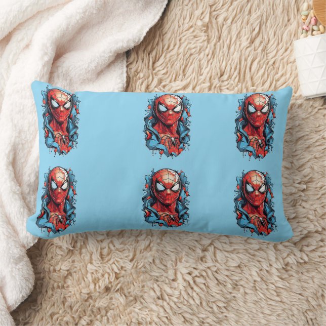 Cojín Lumbar Web Hero Burst – Estilo Cómic (Manta)