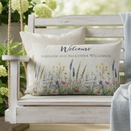 Cojín Lumbar Welcome Porch Pillow – Wildflower Meadow