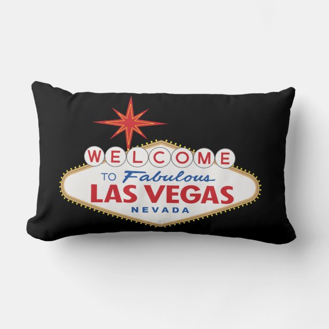 Cojín Lumbar Welcome to Fabulous Las Vegas, Nevada (Anverso)