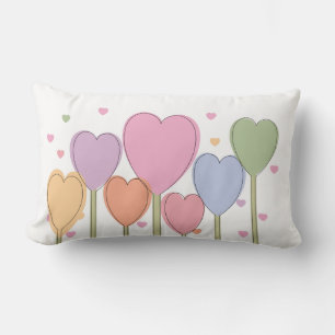 Cojín Lumbar Whimsical Heart Lollipops