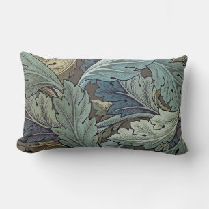 Cojín Lumbar William Morris Acanthus Sage Flor Floral Botánica